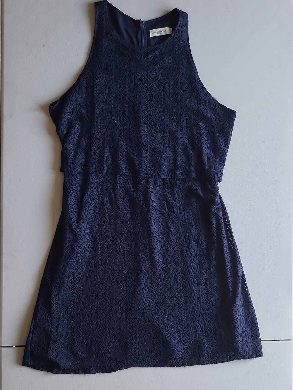 Abercrombie & Fitch Navy Lace Sleeveless Dress - Picture 1 of 4